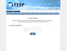 Tablet Screenshot of extensao.fesppr.br